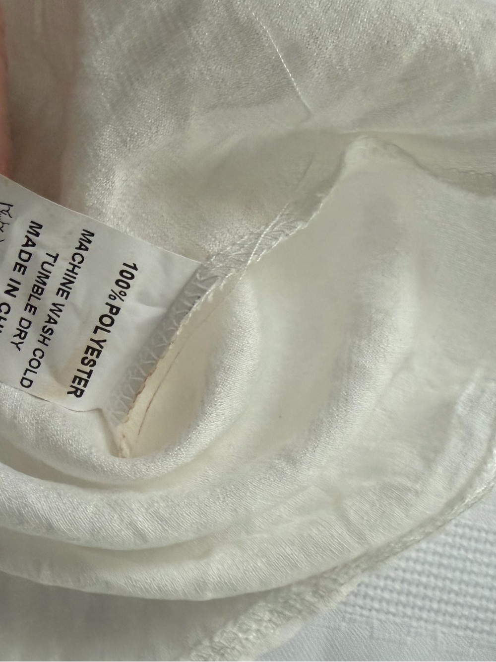 Embroidered Floral White Women's Peasant Top - Picture 5 of 5